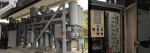 Reparatur an GIS Siemens Typ 8D.2, Zweidruck, Austausch Blasventil und Teile vom Schaltfehlerschutz 8TJ1