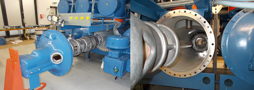 Revision an GIS 8DP3, Kontrolle Kontaktsystem und Überholung der Hydraulik, offener Ölbehälter